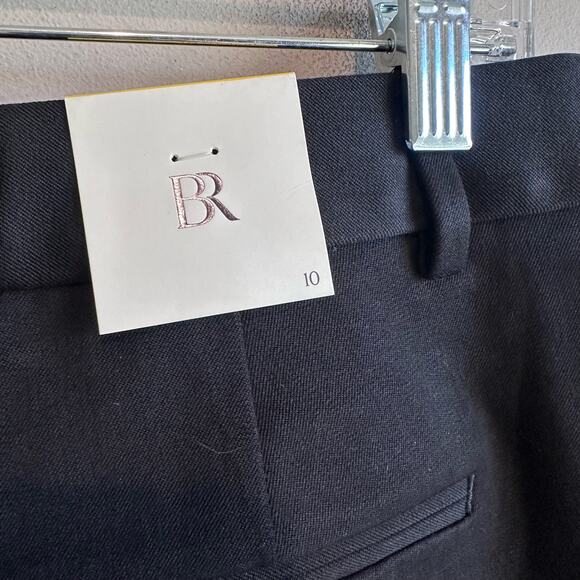 Banana Republic Mid Rise Straight Sloan Pant Black 10 754557 - Picture 8 of 12